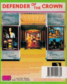 Defender Of The Crown (F) (3 faces) (1989) box cover back